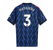 Arsenal Cristhian Mosquera #3 Koszulka Wyjazdowa 2025-26 Krótki Rękaw